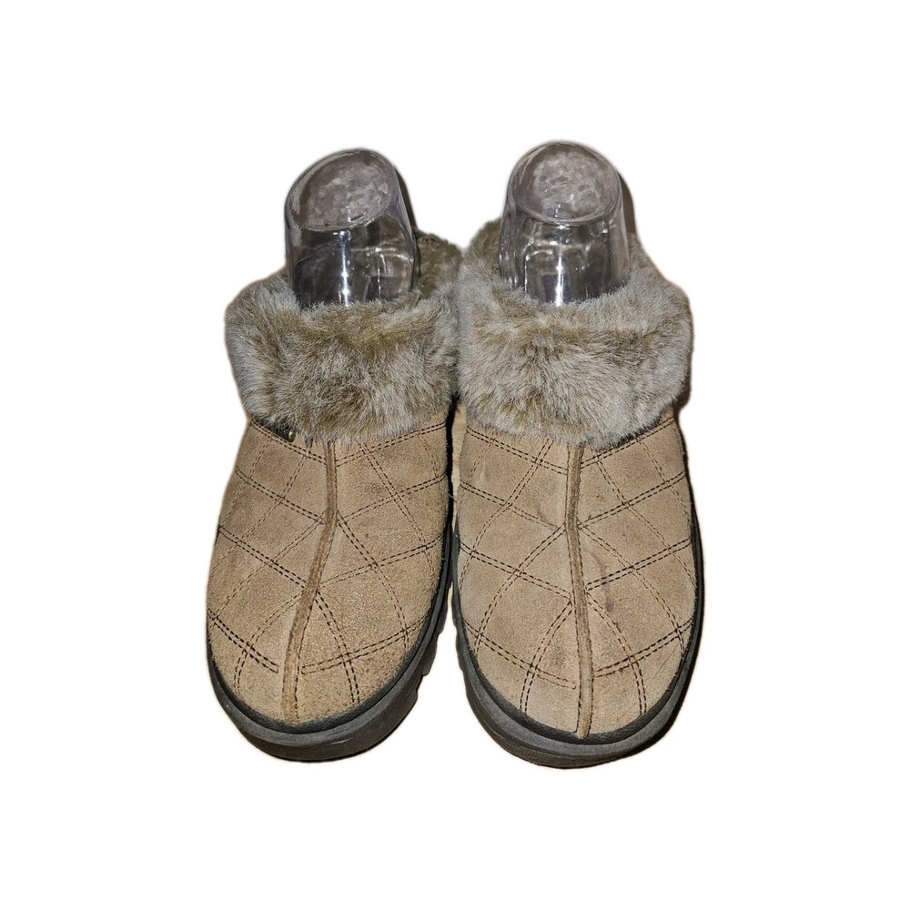 Sketchers Womens Slippers Slip-On Shoes Faux Fur Sz 9 See Pictures!